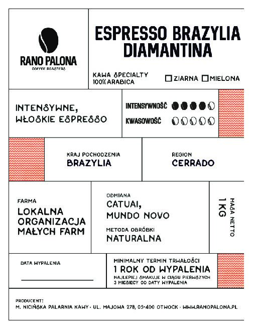 Espresso Brazylia Diamantina 1kg